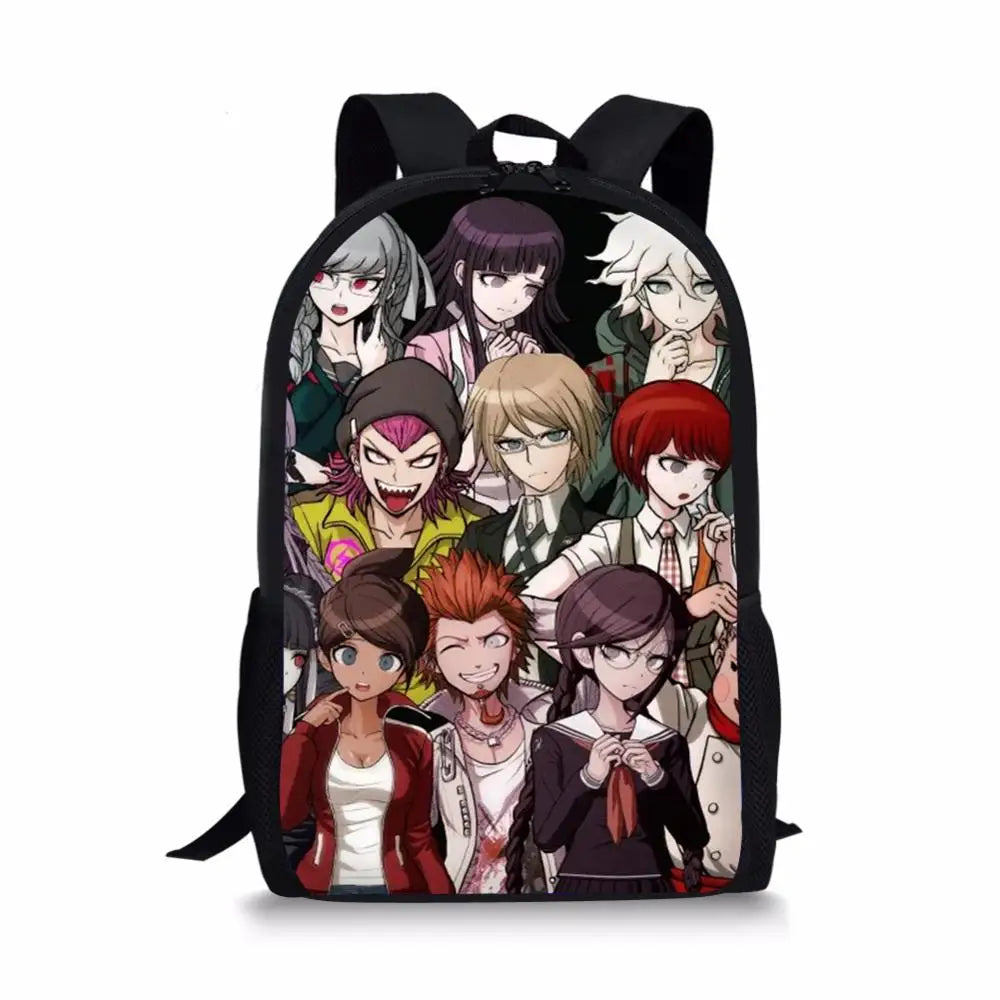 HaoYun 16-inch Danganronpa Anime Children's Backpack Boys School Bag