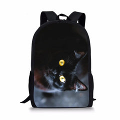 HaoYun Cats Pattern 3D School Bags - Large Capacity Student Bookbags