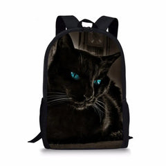HaoYun Cats Pattern 3D School Bags - Large Capacity Student Bookbags