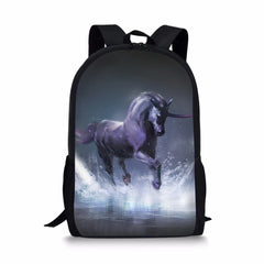 HaoYun Horse Print Toddler School Book Bag