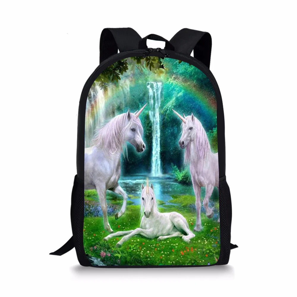 HaoYun Horse Print Toddler School Book Bag