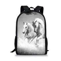 HaoYun Horse Print Toddler School Book Bag