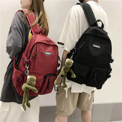 Harajuku Backpack Casual Canvas Backpack Men & Women Unisex Travel Backpack