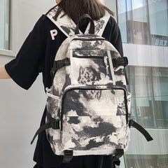 Harajuku Graffiti Print Backpack