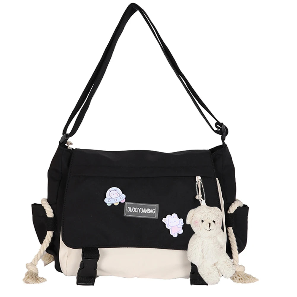 Harajuku Handbags for Women Large Capacity Student Tutorial Bag