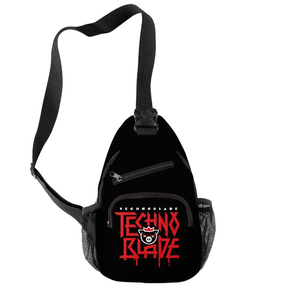 Harajuku Technoblade Chest Bag Waterproof Crossbody