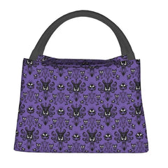 Haunted Mansion Lunch Bag for Women Halloween Ghost Happy Haunts