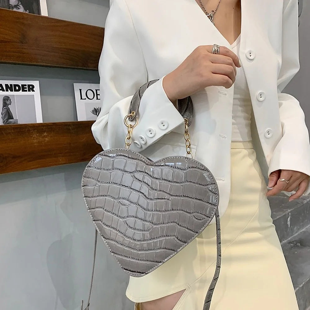 Stone Pattern Crossbody Messenger Bag for Women