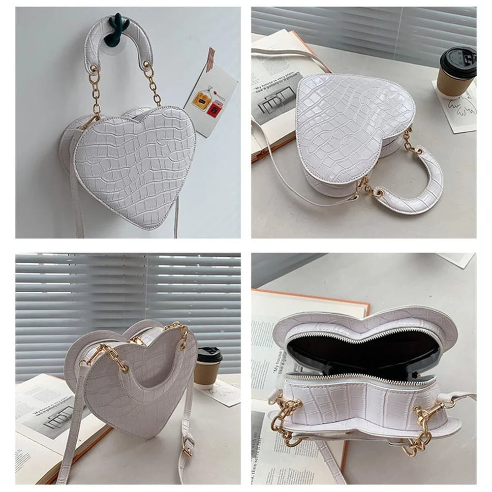 Stone Pattern Crossbody Messenger Bag for Women