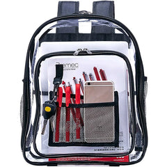 Heavy Duty Clear Backpack, Transparent School Bag, Security Check Travel
