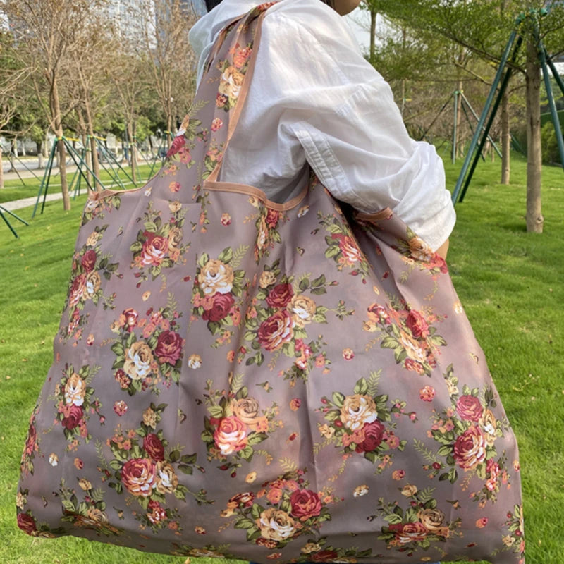 Heavy Prints Foldable Shopping Shoulder Bag