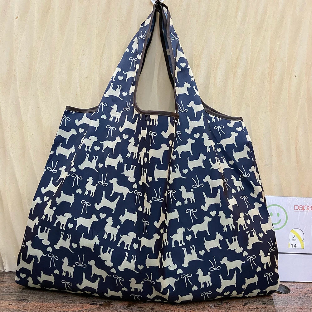 Large Foldable Shopping Bag Heavy Reusable Grocery Bag