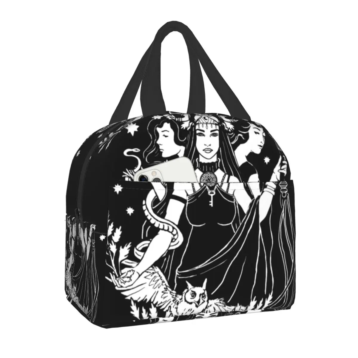 Hekate Triple Goddess Portable Lunch Box Leakproof Goth Occult Halloween Witch