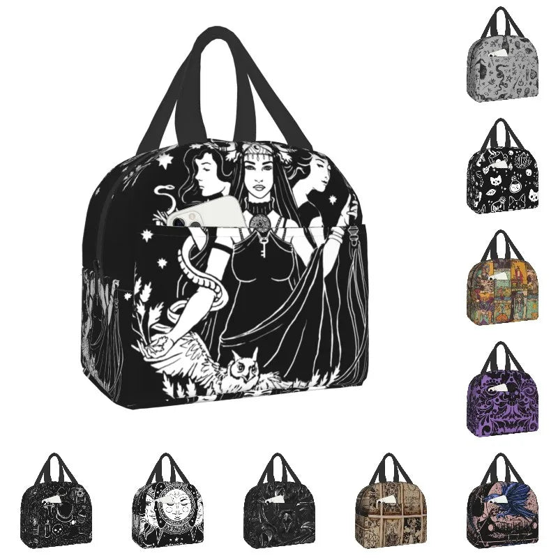Hekate Triple Goddess Portable Lunch Box Leakproof Goth Occult Halloween Witch
