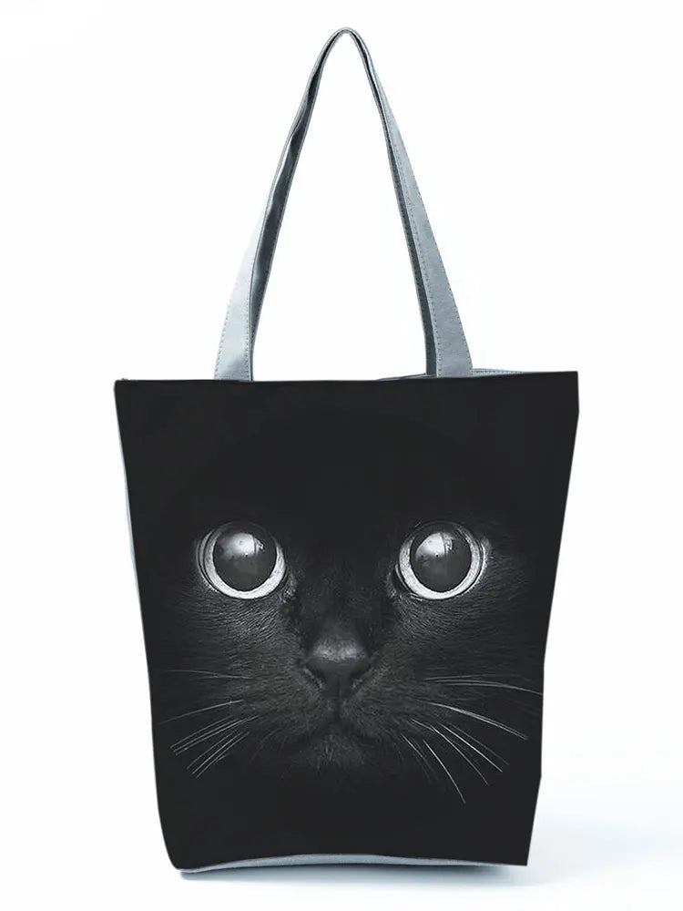Animal Print Shopper Bag Handbag Reusable Shoulder Bags