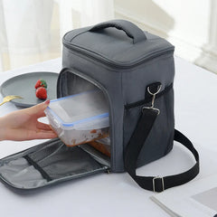Large Capacity Lunch Bag with Aluminum Foil Lining