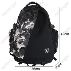 High Capacity Graffiti Backpack Camouflage Laptop Book Bag