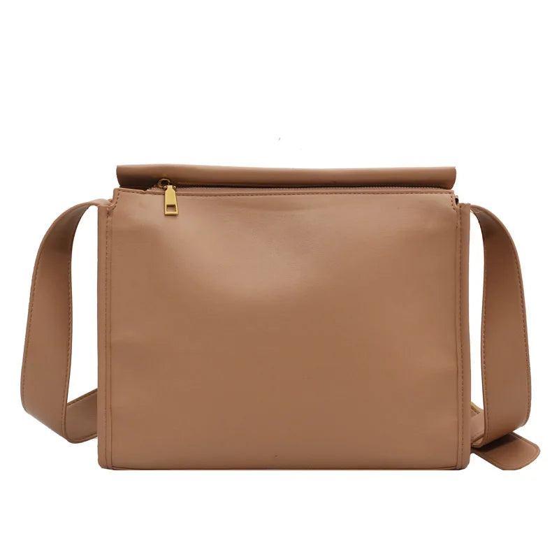High Capacity Leather Shoulder Bag for Women