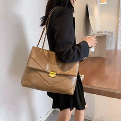 High Capacity Vintage Shoulder Bag Chain Handbag