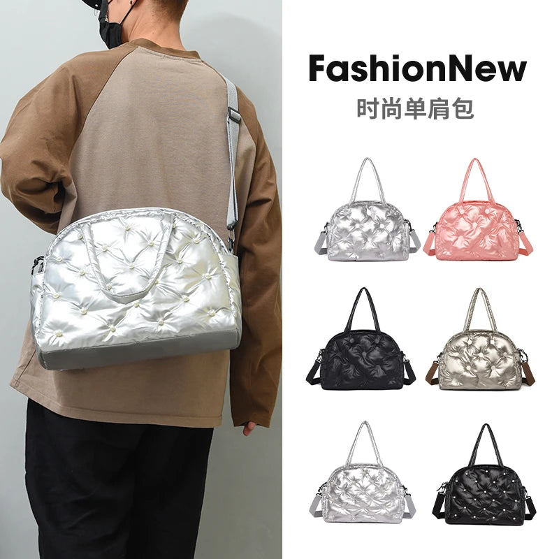 Winter Trends Top Handle Tote Bag Soft Padded Crossbody Side Bag