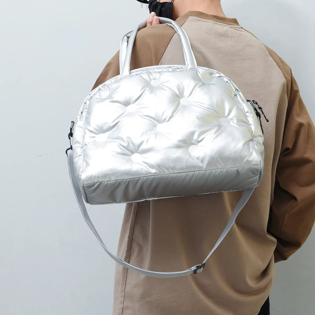 Winter Trends Top Handle Tote Bag Soft Padded Crossbody Side Bag