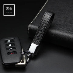 Luxury Car KeyChain 360 Degree Rotating Hand Woven Leather Key