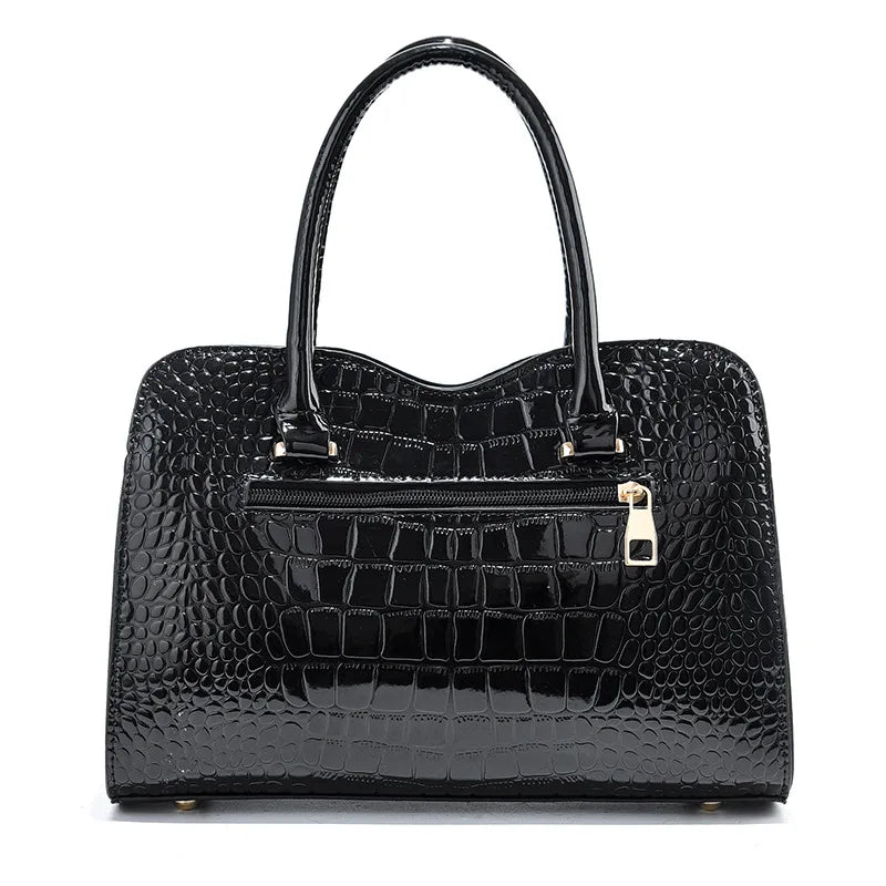 Bow-Knot Messenger Bag Bright Leather Shoulder Bag