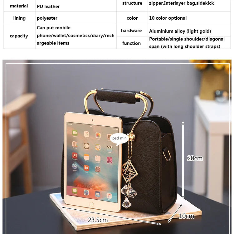 Women Handbag Casual Shoulder Bag Lady Tote Small Handbag