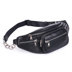 High PU Chain Waist Bag Bananka Travel Leisure Fanny Pack