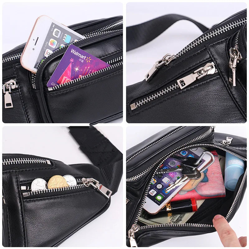 High PU Chain Waist Bag Bananka Travel Leisure Fanny Pack