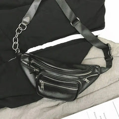 High PU Chain Waist Bag Bananka Travel Leisure Fanny Pack