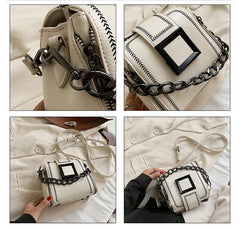 Retro Chains Crossbody Bag Small Bucket Purses