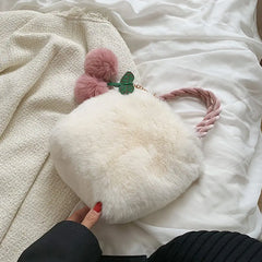 Soft Plush Furry Handbags for Women