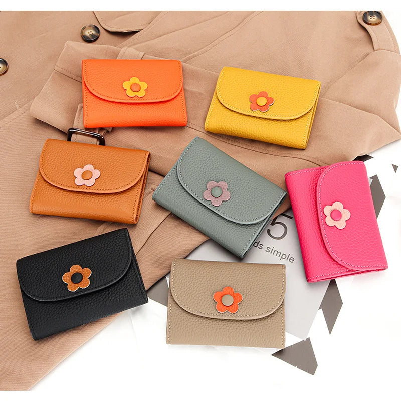High Flower Women's Wallet Short Ladies Coin Purse Holder Small Money Bag Clutch