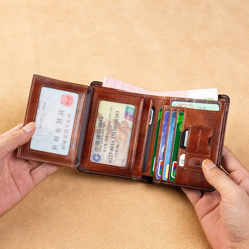 Moon Freemasonry Leather Wallet Standard Purse