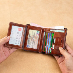 Moon Freemasonry Leather Wallet Standard Purse