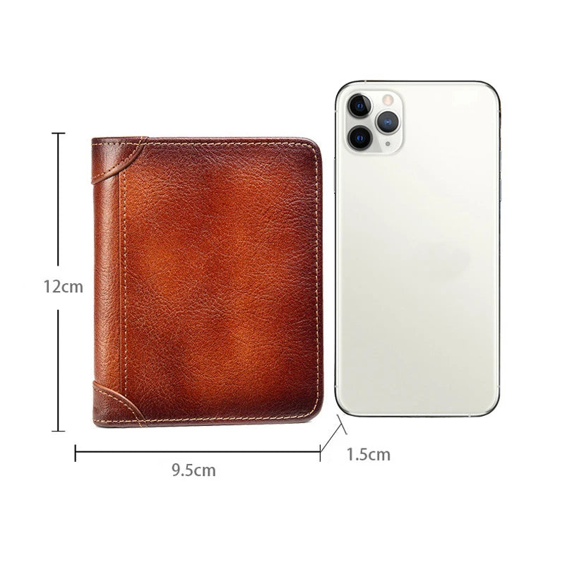 Moon Freemasonry Leather Wallet Standard Purse