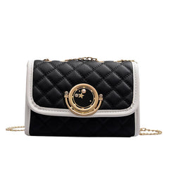 High Lady PU Leather Shoulder Handbags Chain Crossbody Bag
