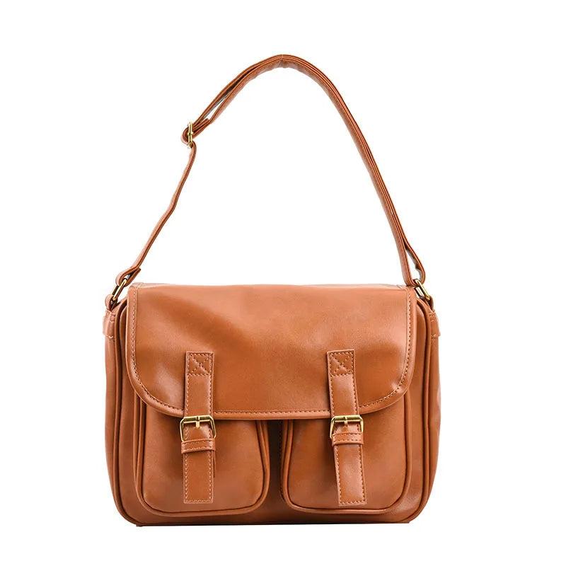 High Capacity Women Retro One Shoulder Crossbody Bag