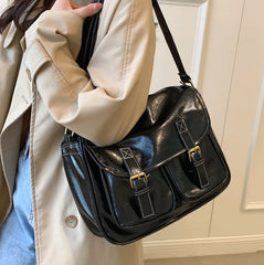 High Capacity Women Retro One Shoulder Crossbody Bag