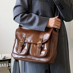 High Capacity Women Retro One Shoulder Crossbody Bag