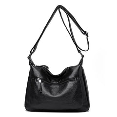 High Leather Tote for Ladies Casual Women Shoulder Crossbody Sac Female Worker