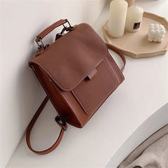 Women's Mini PU Leather Backpack Small Backbags