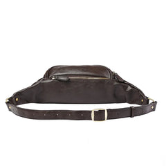 Men's Leather Waist Bag Fanny Pack Belt Bag Pouch