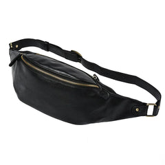 Men's Leather Waist Bag Fanny Pack Belt Bag Pouch