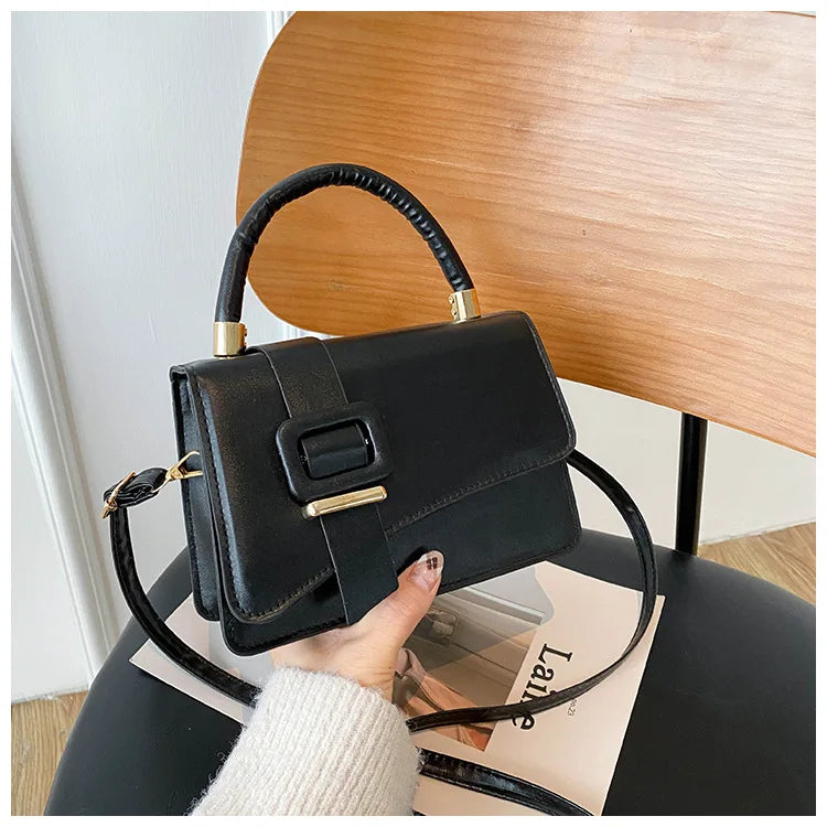 PU Leather Woman Handbag Shoulder Bag Messenger Square Bag