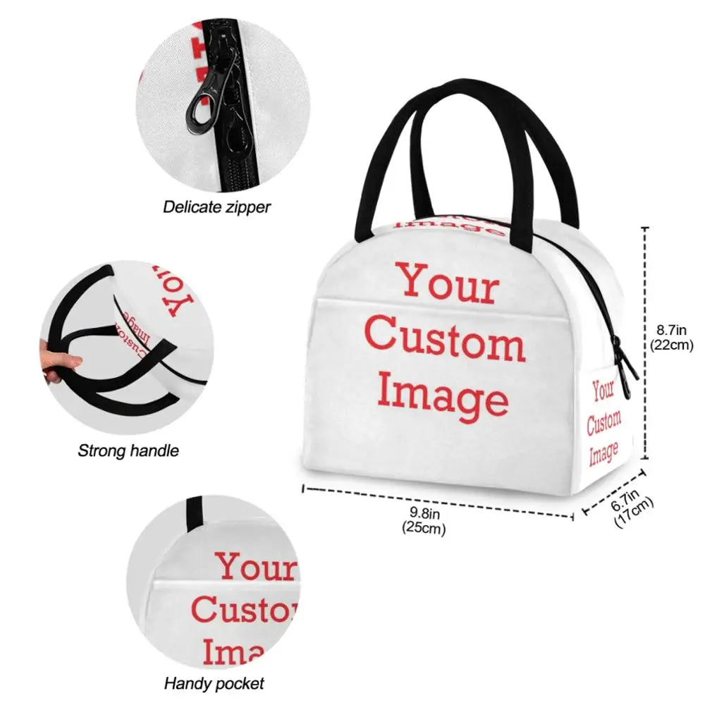 Polyester Waterproof Lunch Bag Women Kids Insulation Cooler Bag