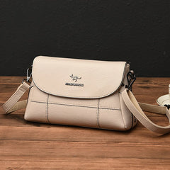 Women's High Shoulder Crossbody Bag PU Leather Messenger Handbag