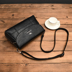 Women's High Shoulder Crossbody Bag PU Leather Messenger Handbag
