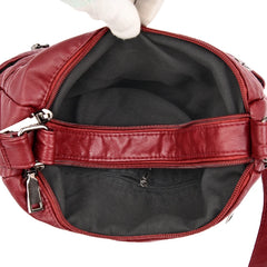 Soft Leather Purses Handbags Multi-pocket Crossbody Shoulder Bag Women Sac